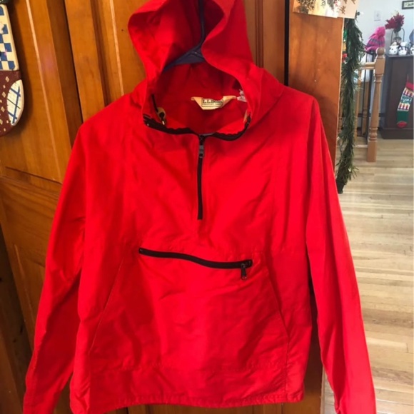 LL Bean Vintage Anorak Windbreaker Pullover made in USA - Picture 1 of 7